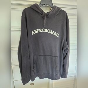Abercrombie & Fitch Men's Charcoal Hoodie